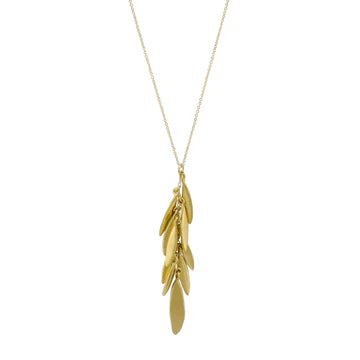 Leaf Cluster Vermeil Necklace