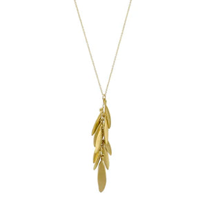 Leaf Cluster Vermeil Necklace