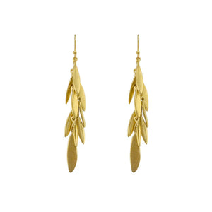 Leaf Cluster Vermeil Earrings